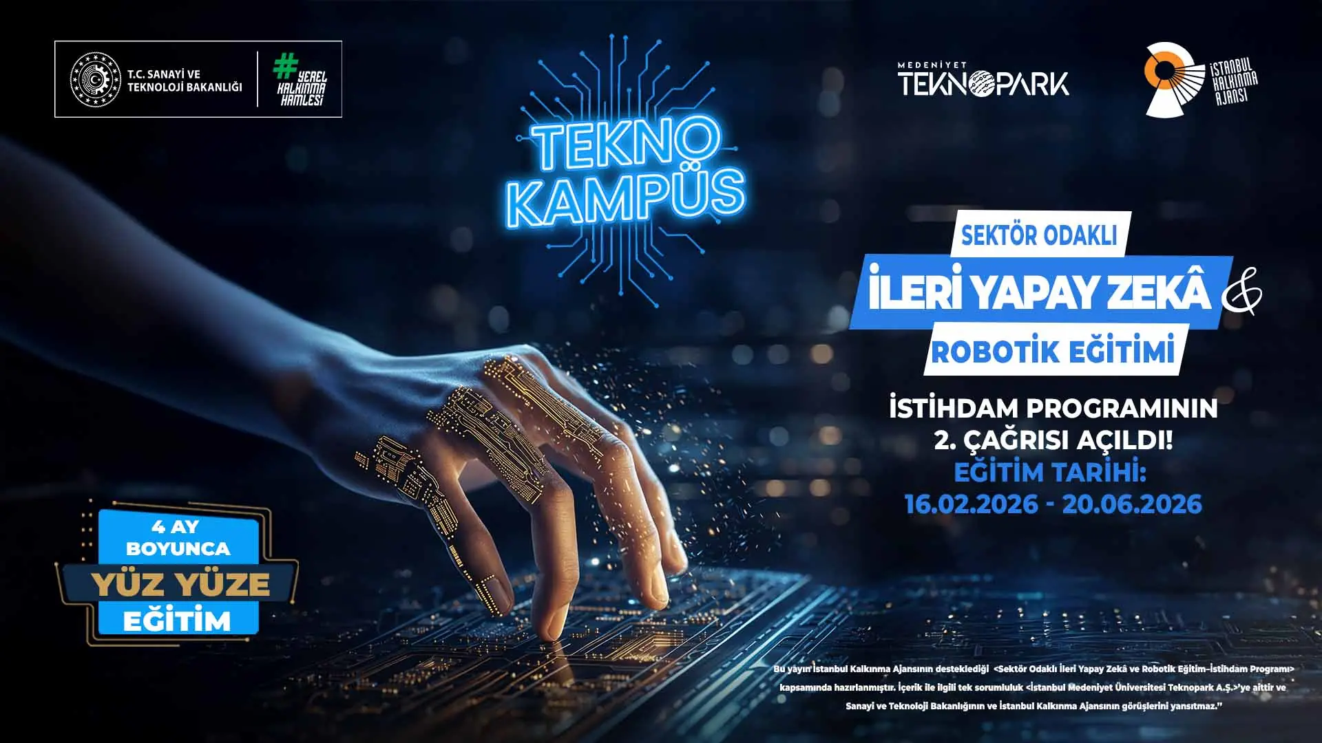 Sektör Odaklı İleri Yapay Zekâ ve Robotik Eğitim–İstihdam Programı